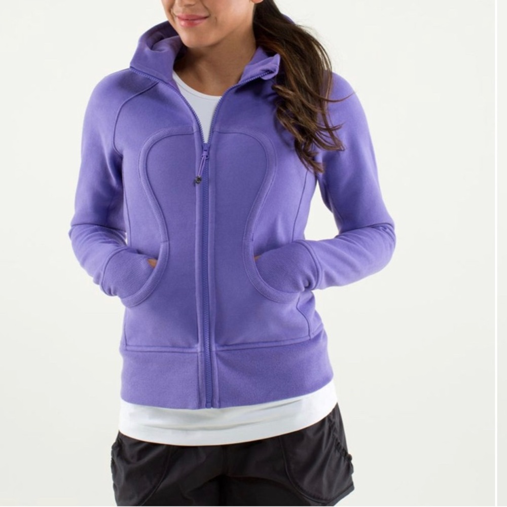 Lululemon Purple Sparkle Scuba Hoodie Size 6